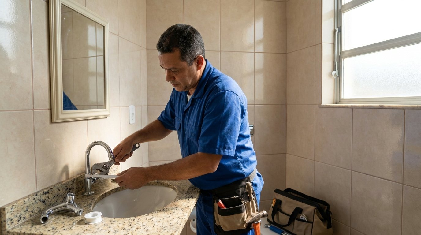 Troca de Registro, Torneira e Conexão em Porto Alegre‑RS